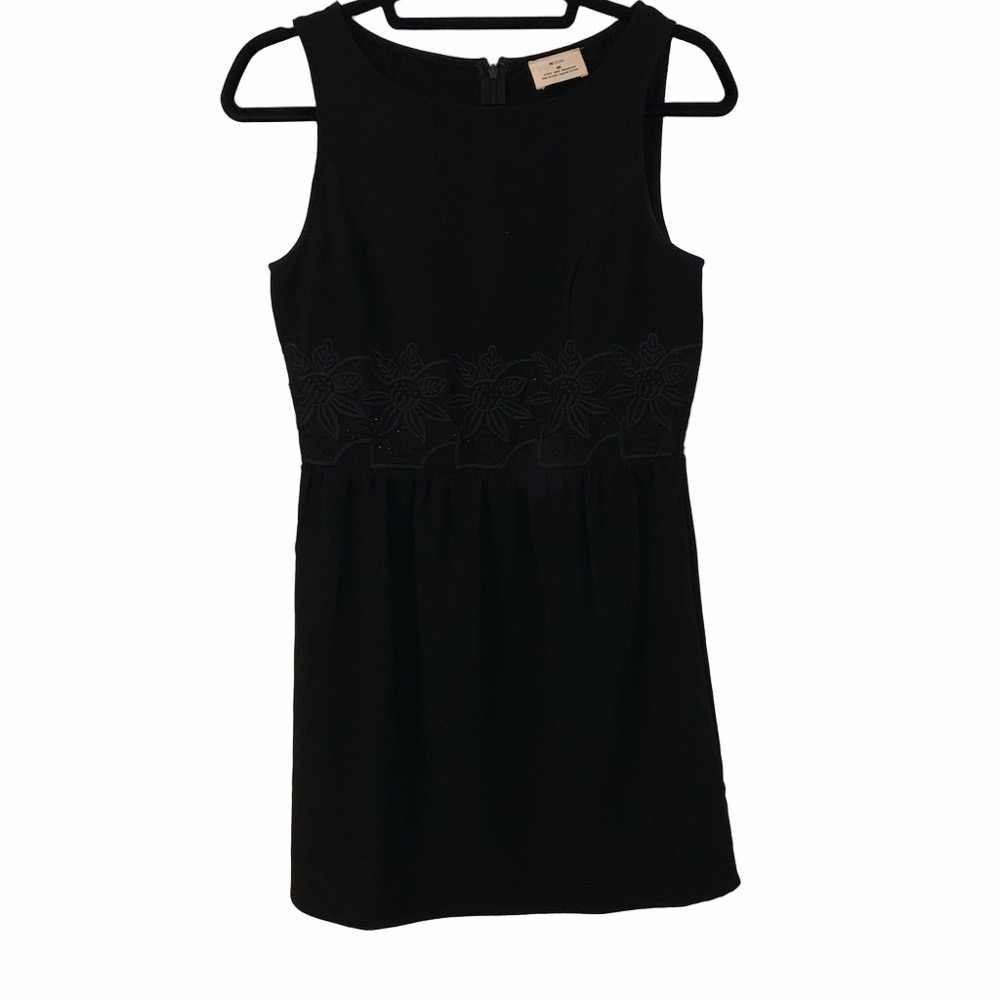 Pins & Needles Black Embroidered Dress Size Medium